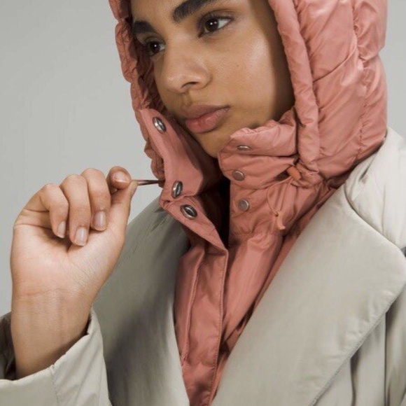 lululemon Accessories - Lululemon Down Insulated Hood Dickie Pink Savannah 2021 Release  - Like New